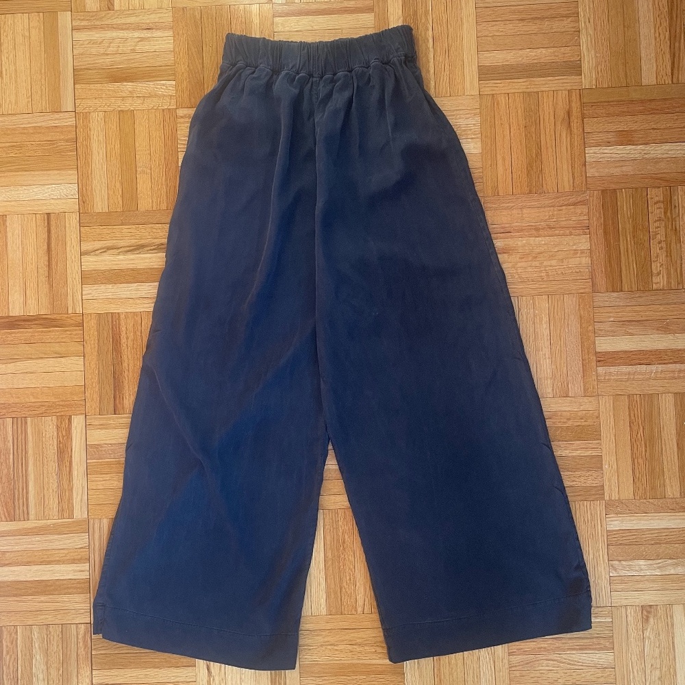 Elizabeth Suzann Florence Pant in Navy Silk Crepe, Small